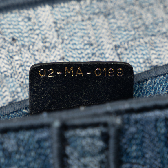 DIOR Oblique Denim Saddle Bag - Picture 7 of 8